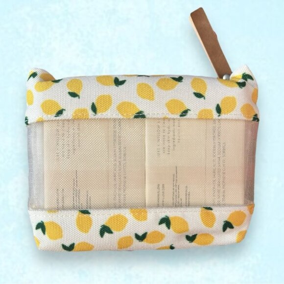 🆕 NWT Luxe + Willow Lemon Milled 2 Pack Bar Soaps with Travel Cosmetic Pouch - Picture 4 of 4